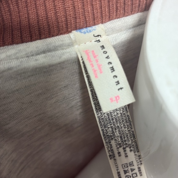 Free People Movement Orange quilted bomber jacket small - Picture 5 of 7